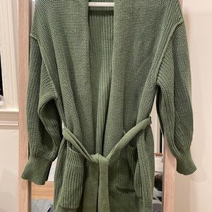 Back Beat Co. Organic Cotton Tie Cardigan